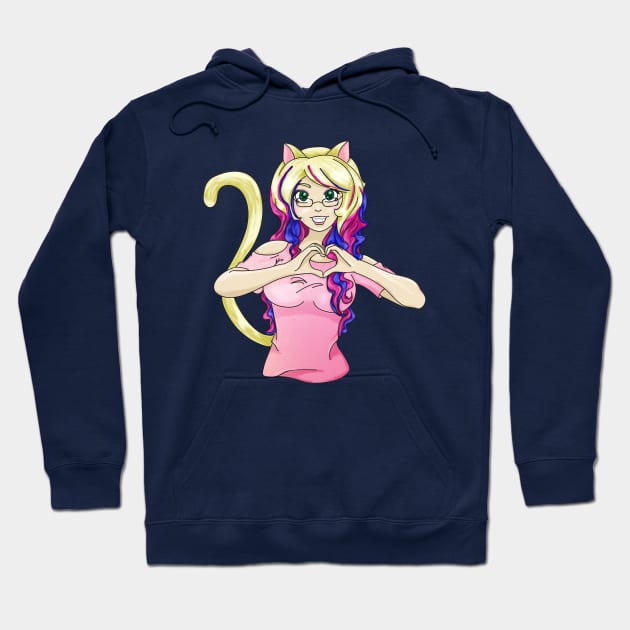 :3 <3  (Kitty Love) Hoodie by Kitty's Sassy Shirts 